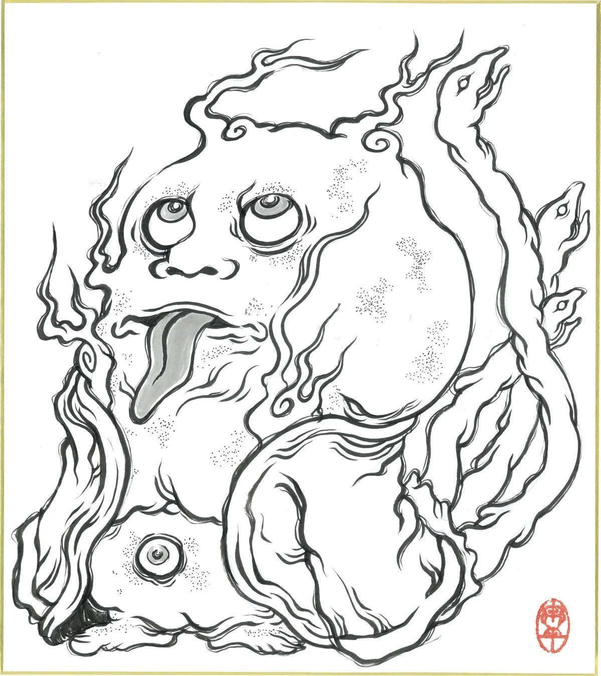 AI妖怪 ミームーの妖怪画