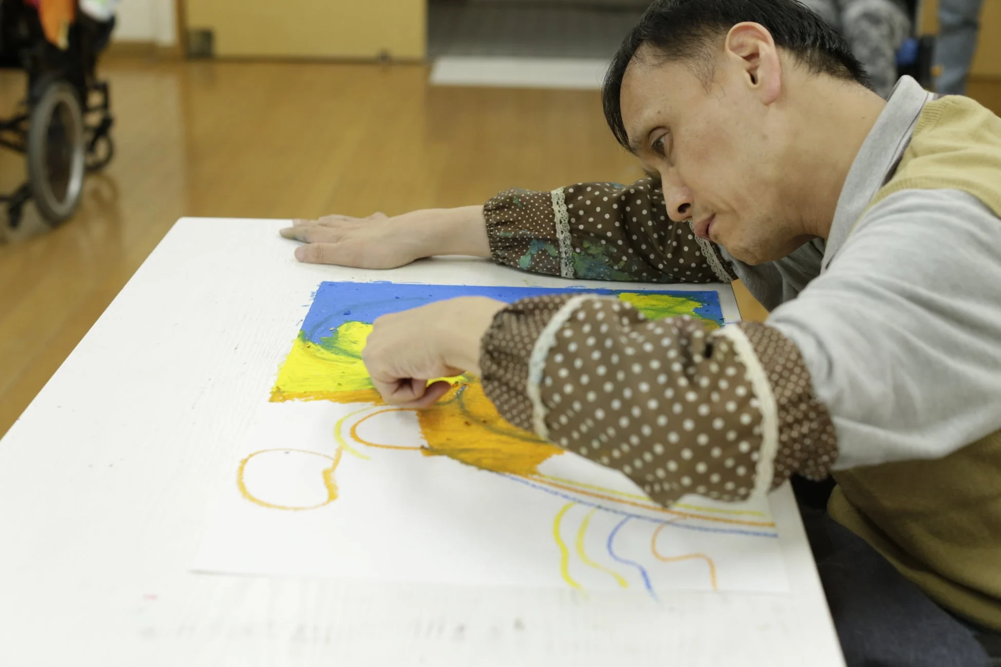 前田貴さんの制作風景