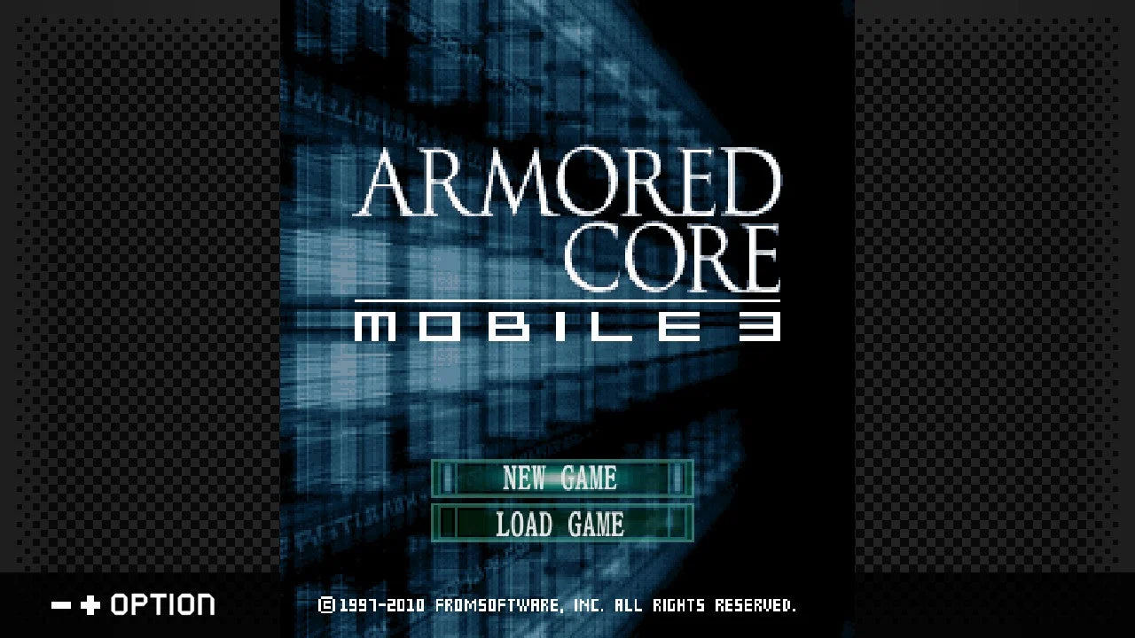 ARMORED CORE MOBILE 3 タイトル画面