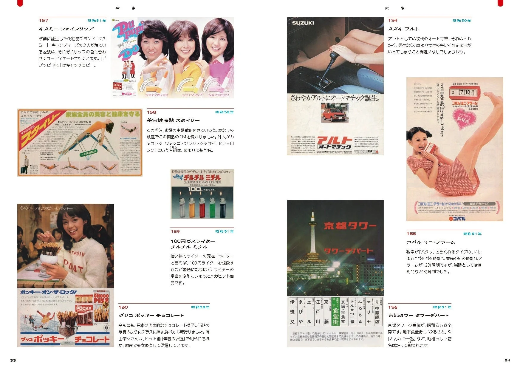 キスミー シャインリップ広告 with キャンディーズ