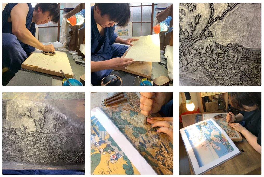 浮世絵制作過程