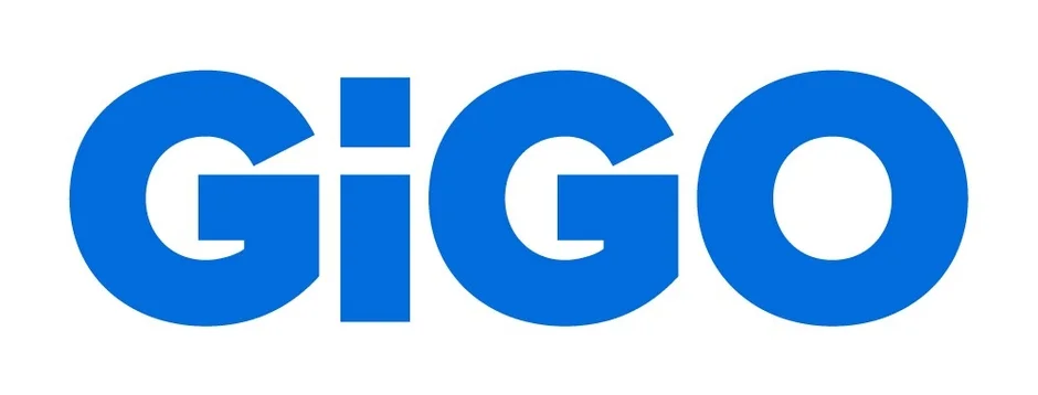 青い文字で「GiGO」と書かれたロゴマーク