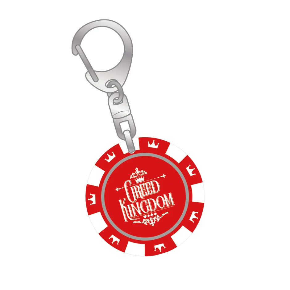 ポーカーチップ風キーホルダー