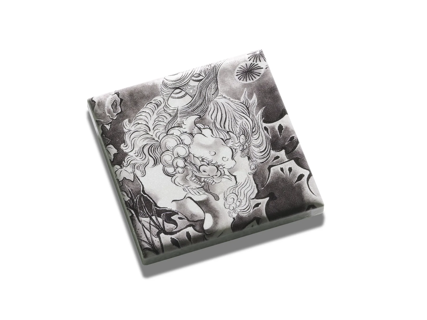 獅子マグネットのクローズアップ