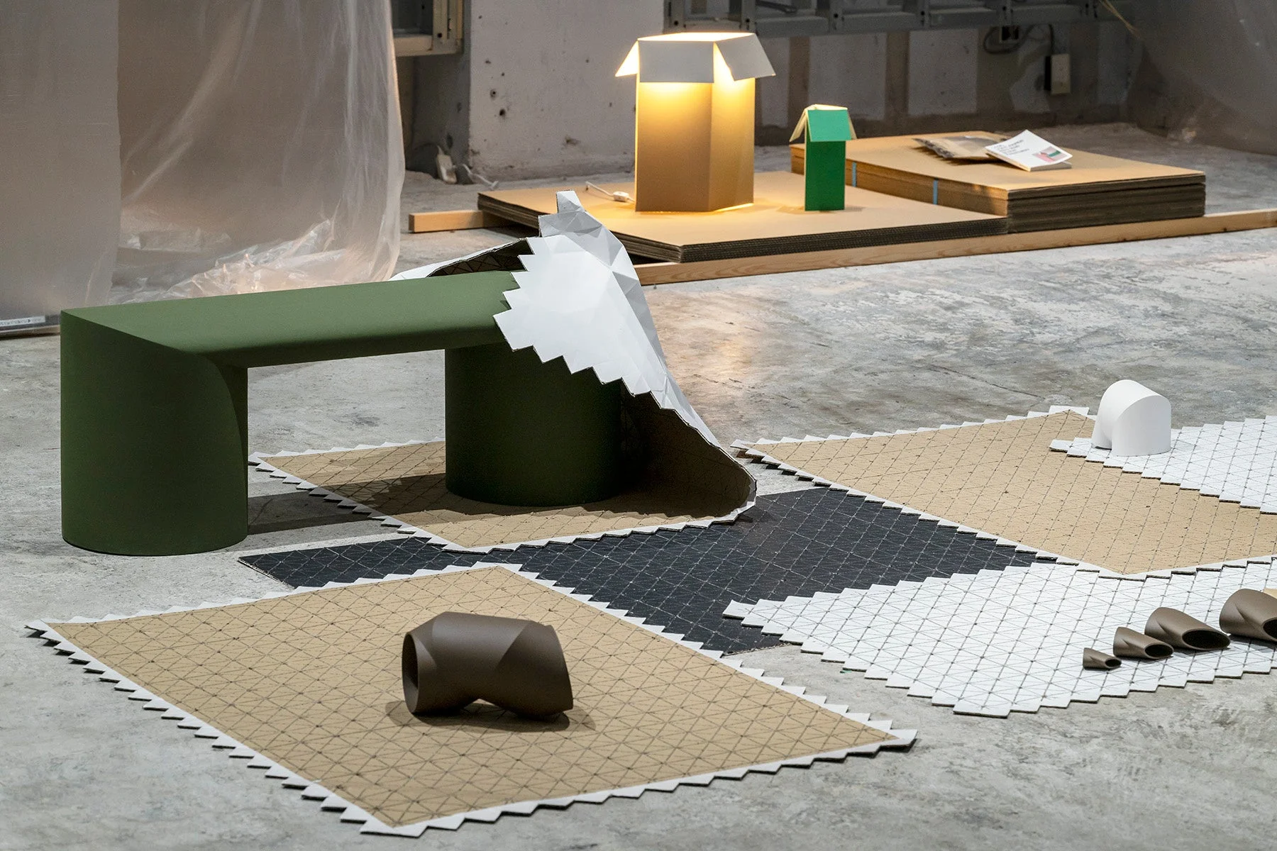 現代的なデザイン展示空間