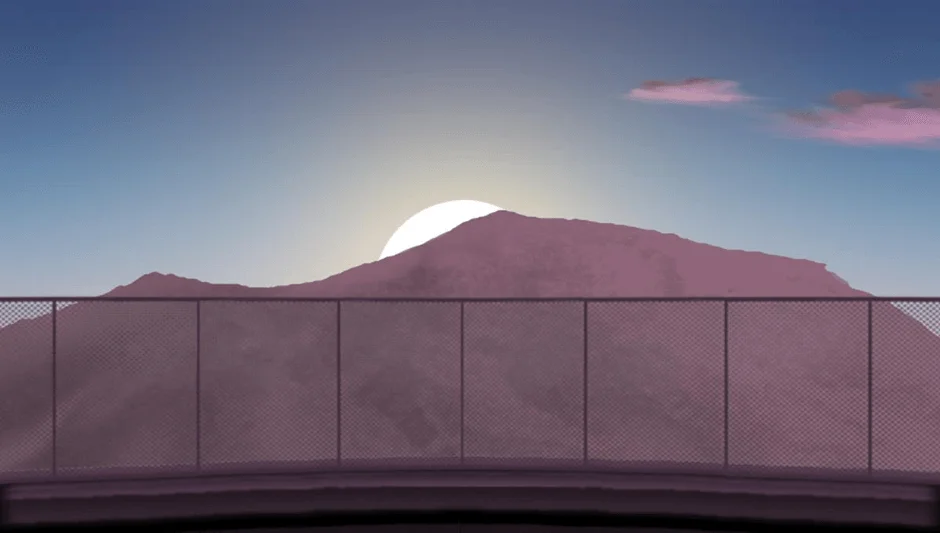 翔栄町の初日の出