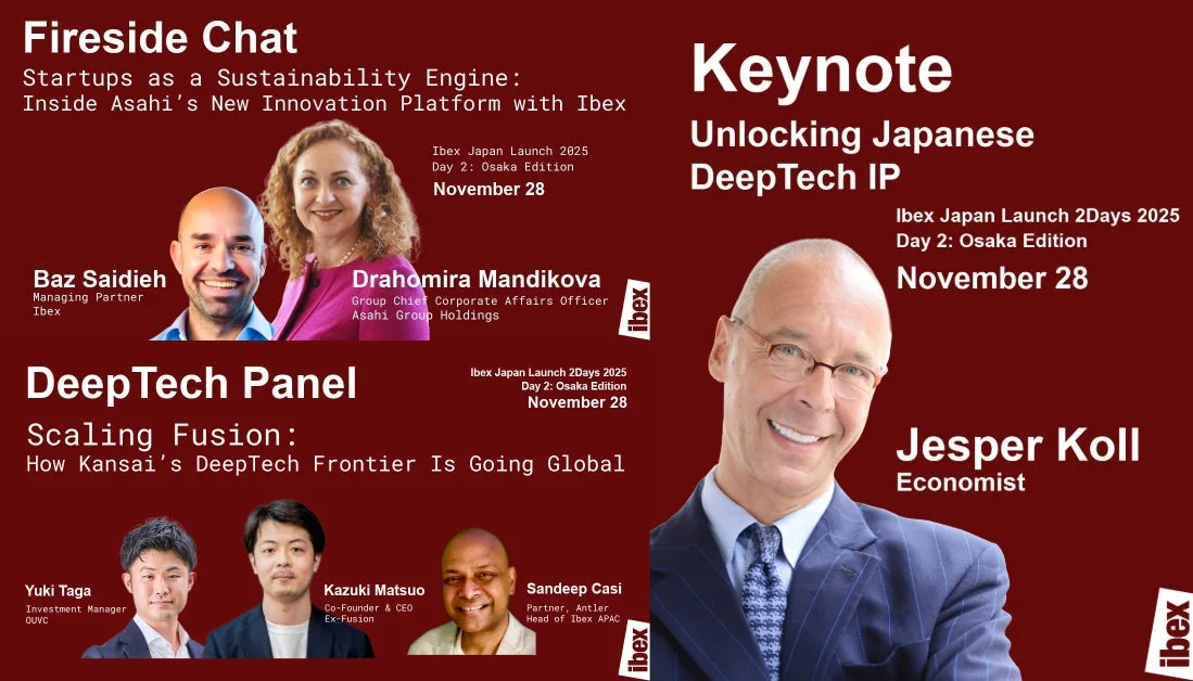 Fireside Chat Startups as a Sustainability Engine: Inside Asahi's New Innovation Platform with Ibex
