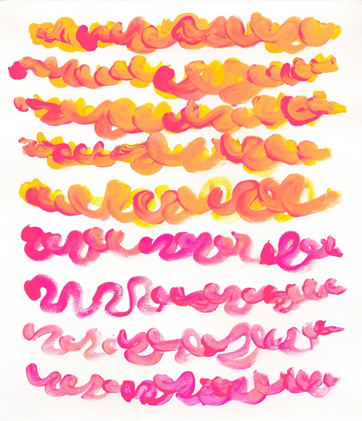 marinaさんの作品《 red gradation brush1-mm2025 》