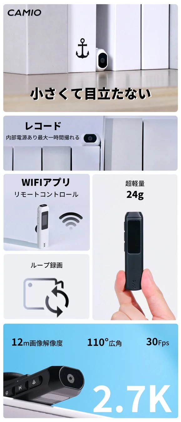 CAMIO製小型カメラのプロモーション