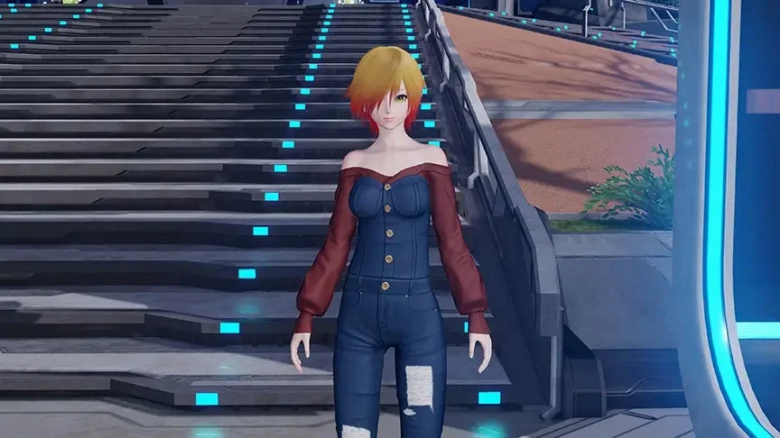 サロペット衣装のシャンディー