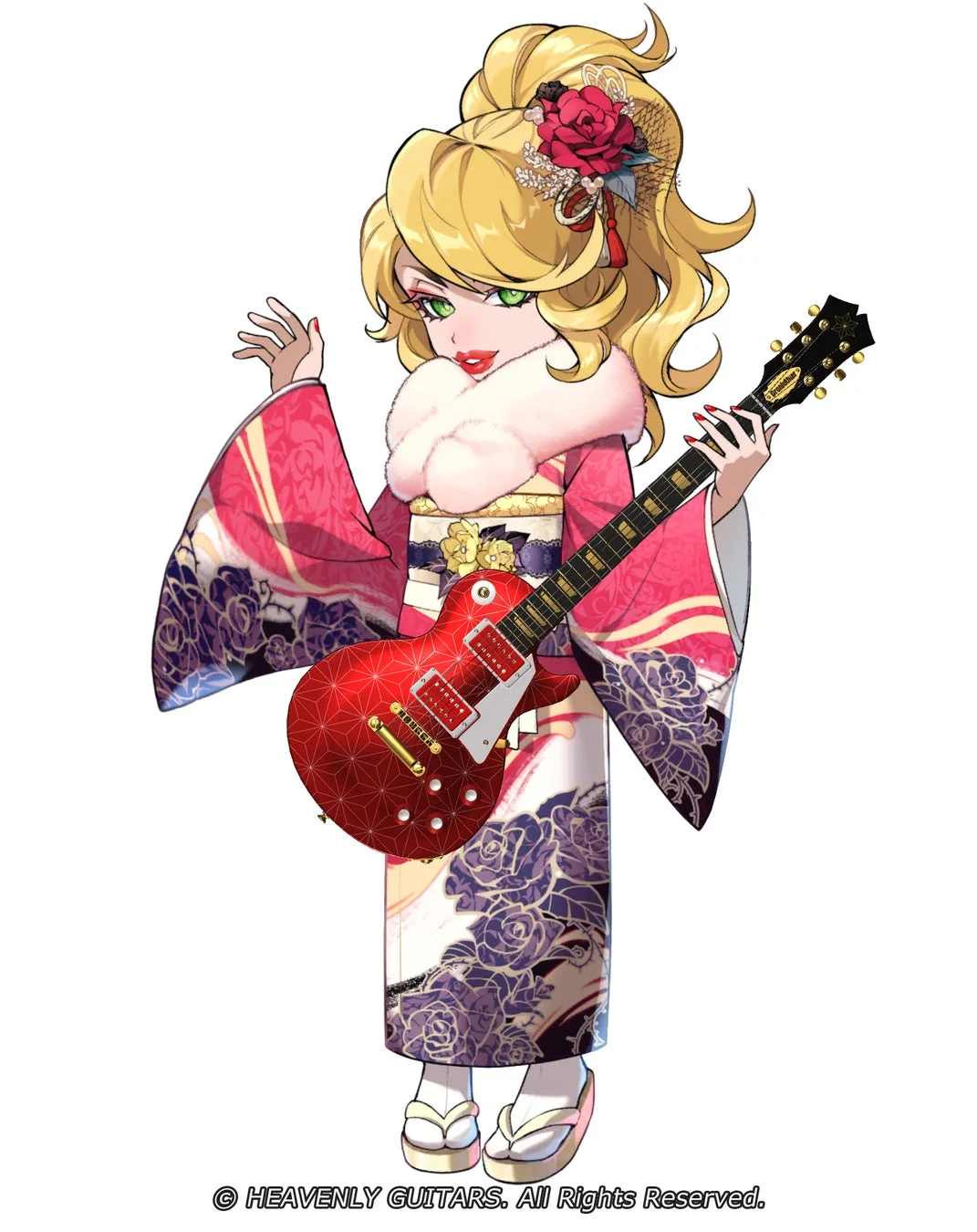 ギタリスト「ニューイヤー ソフィア」の新衣装