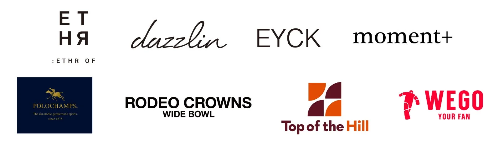 ファッションブランドのロゴ