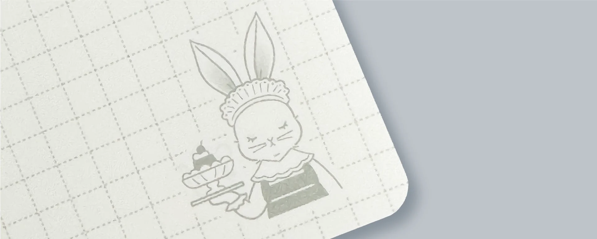 うさぎのメイドイラスト