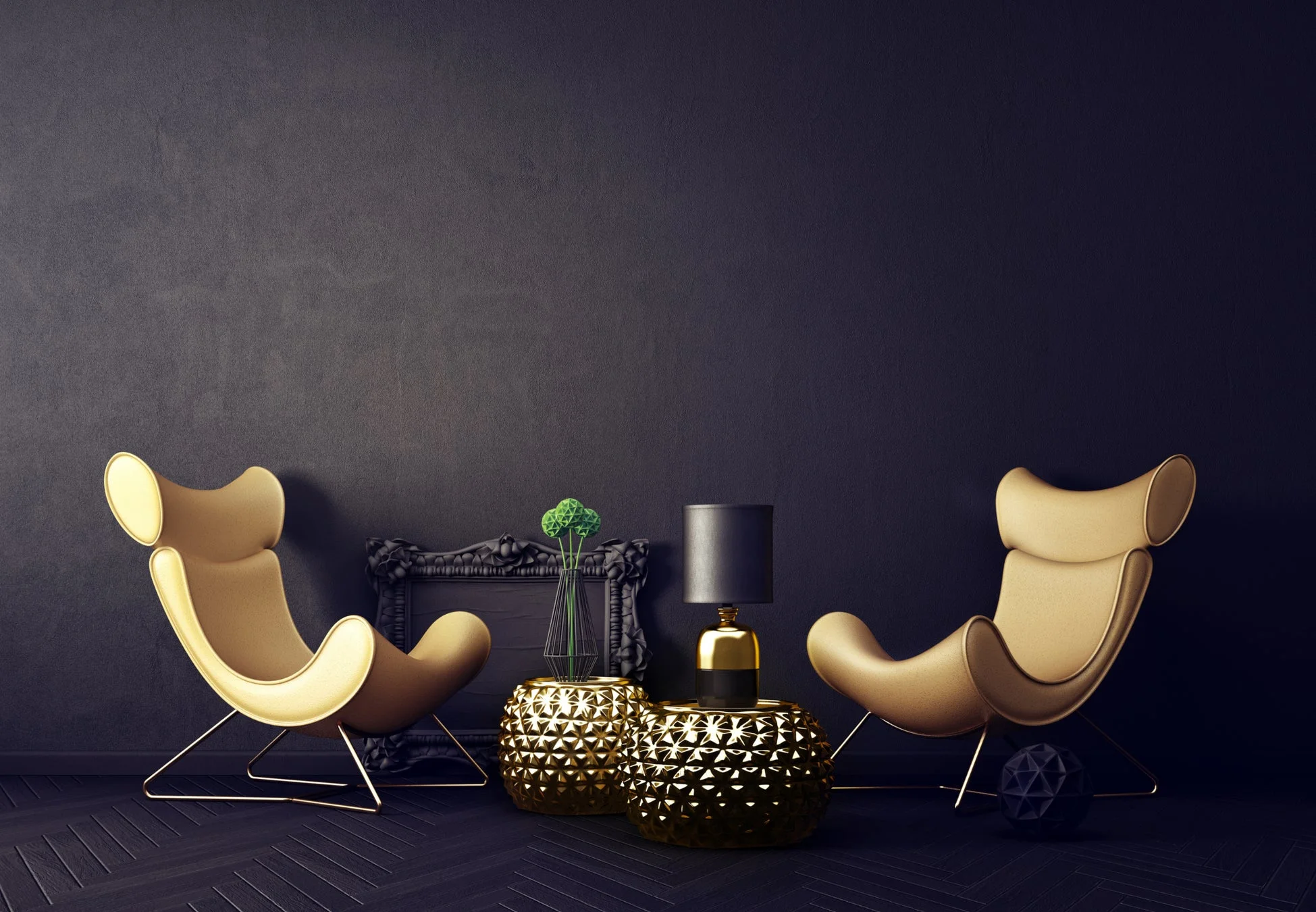 豪華で洗練されたラウンジチェア