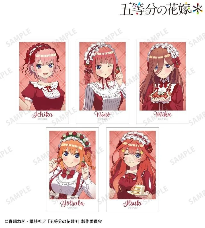 描き下ろし ショートケーキイメージコーデver. インスタントカメラ風イラストカード5枚セット