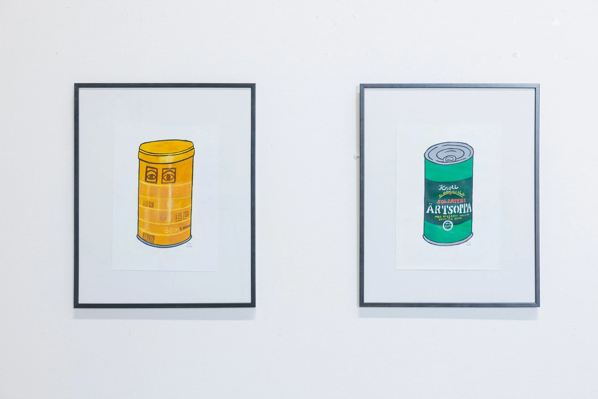 額装されたアート作品