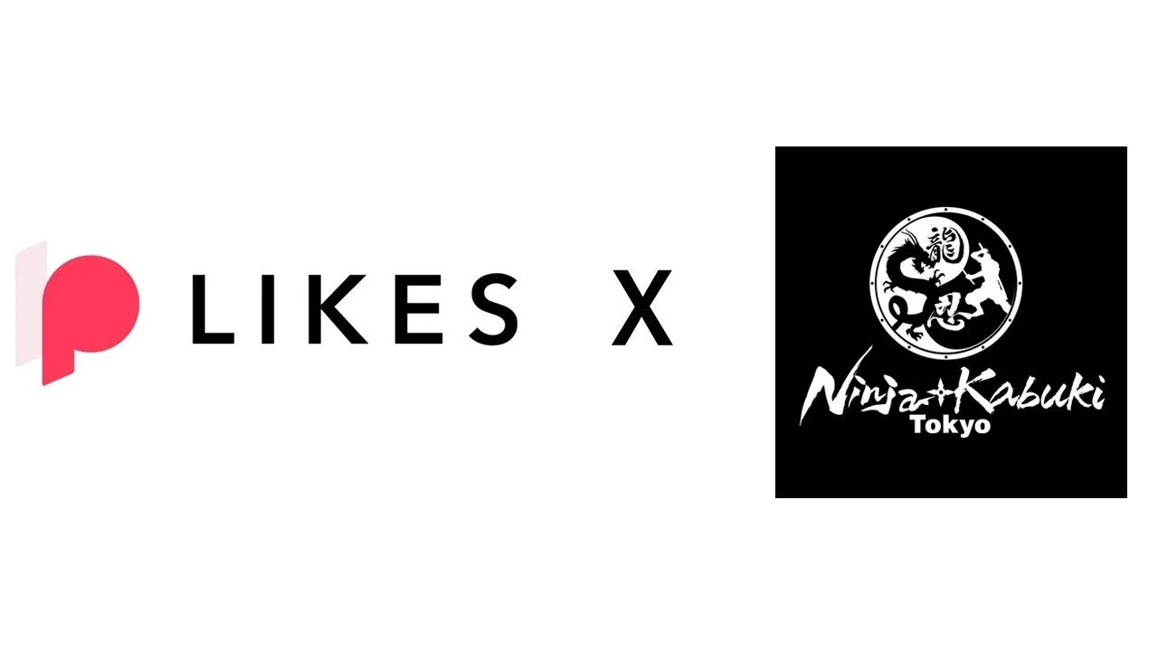 LIKES X Ninja+Kabuki Tokyoのコラボレーションロゴ