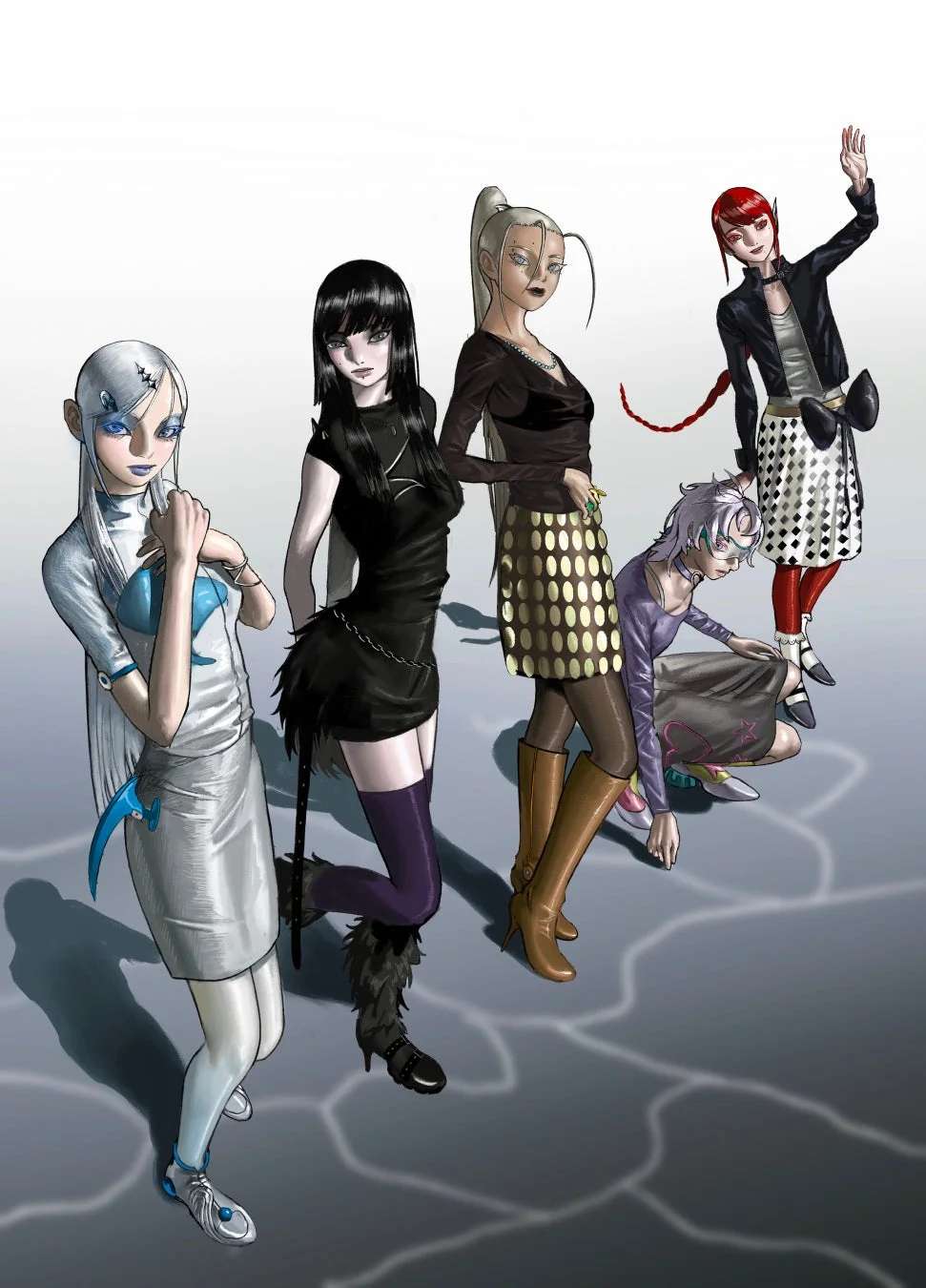 個性豊かなキャラクターイラスト