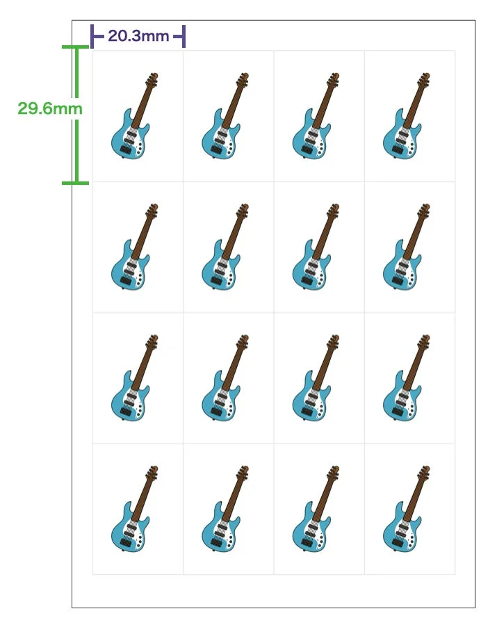 16分割テンプレート例
