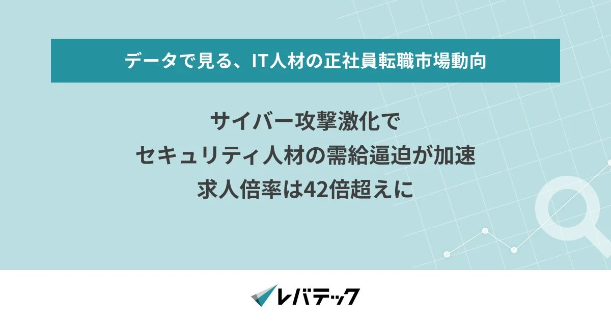 データで見る、IT人材の正社員転職市場動向