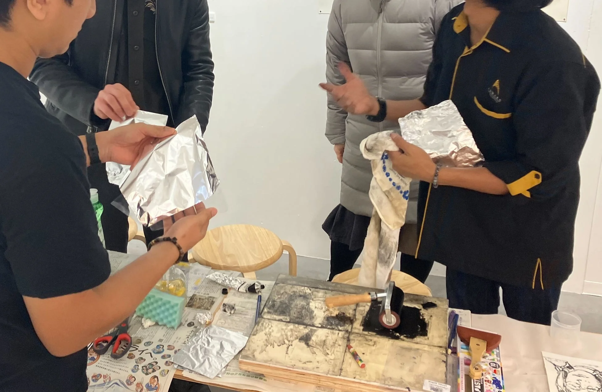 アートワークショップの様子