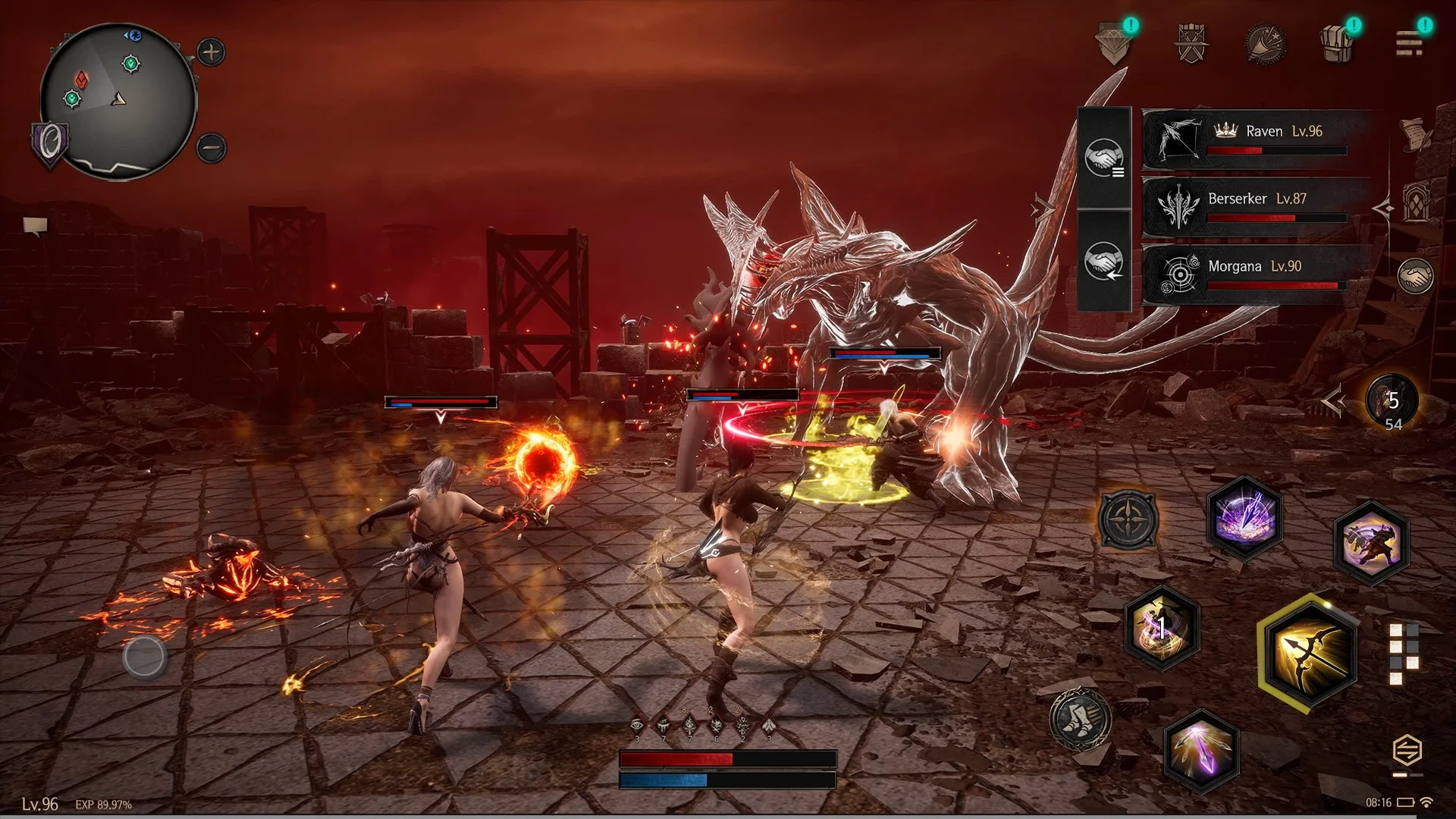 アクションRPGのゲーム画面