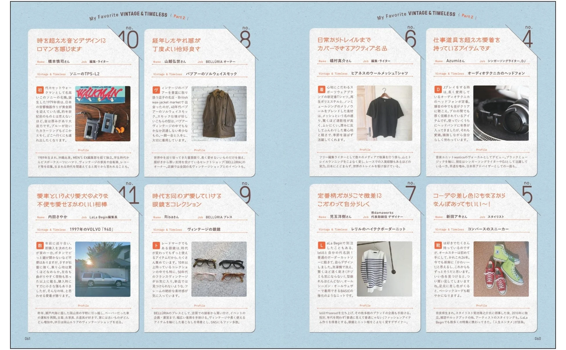 愛用するヴィンテージ&タイムレスなアイテム