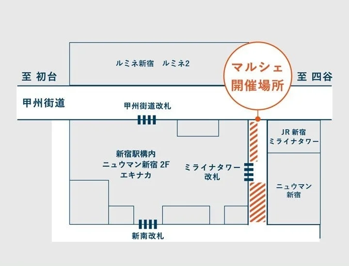 新宿駅周辺の地図