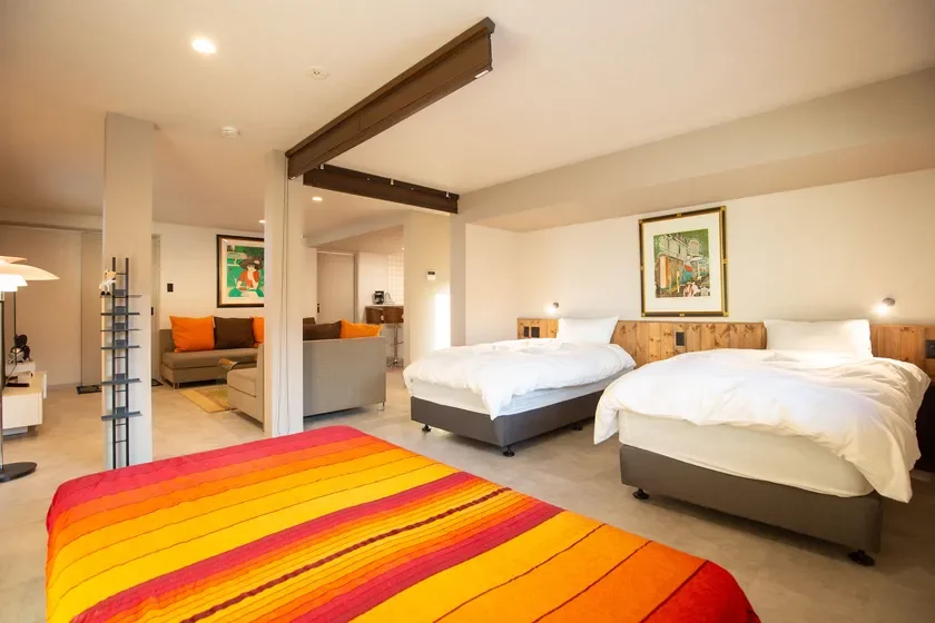 広々としたモダンな客室