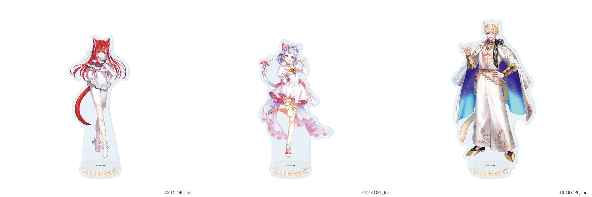 猫耳キャラクターのアクリルスタンド