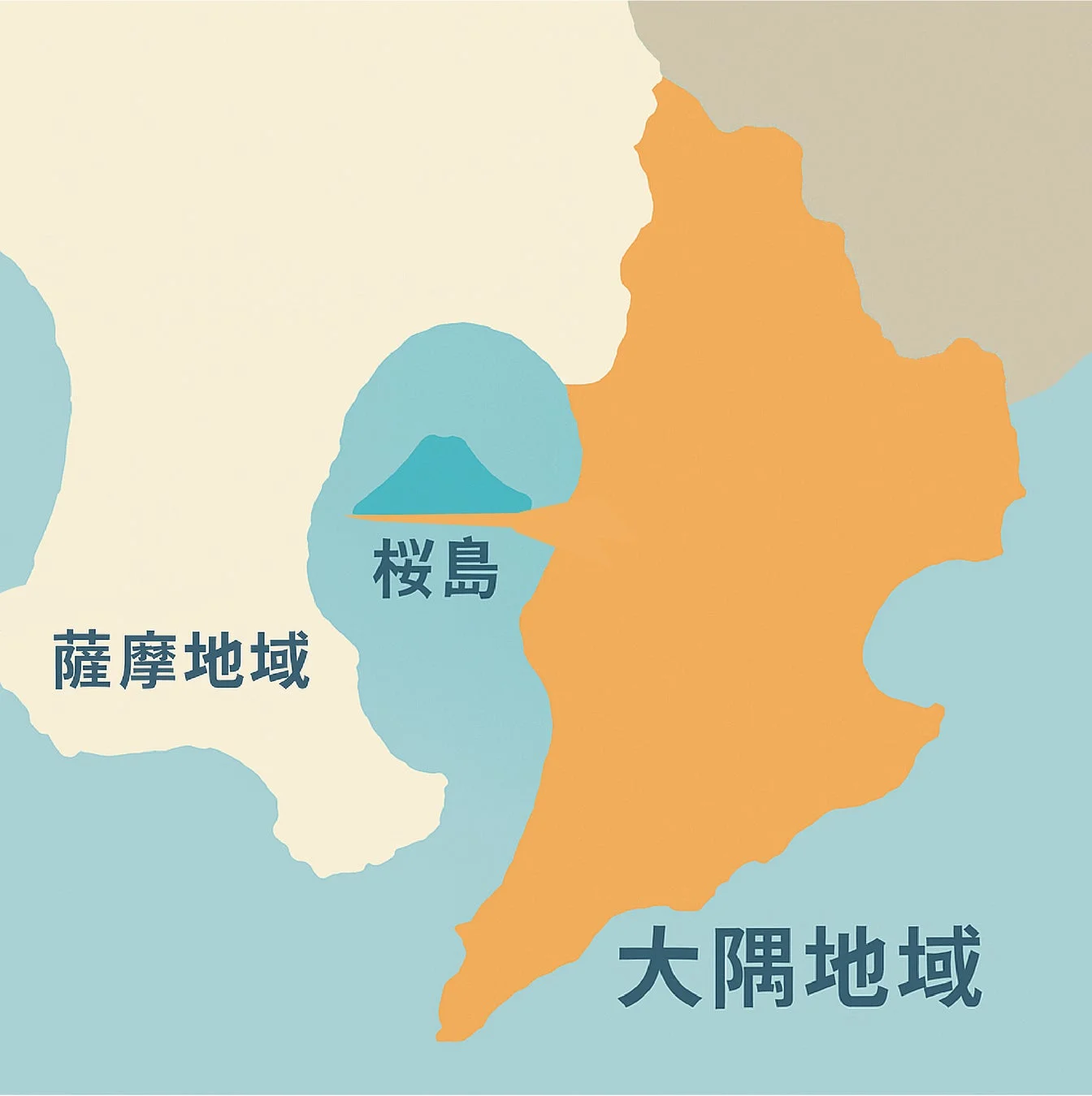 鹿児島県大隅地域地図