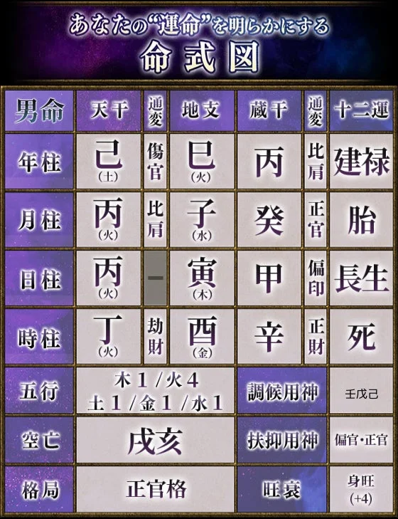 命式図