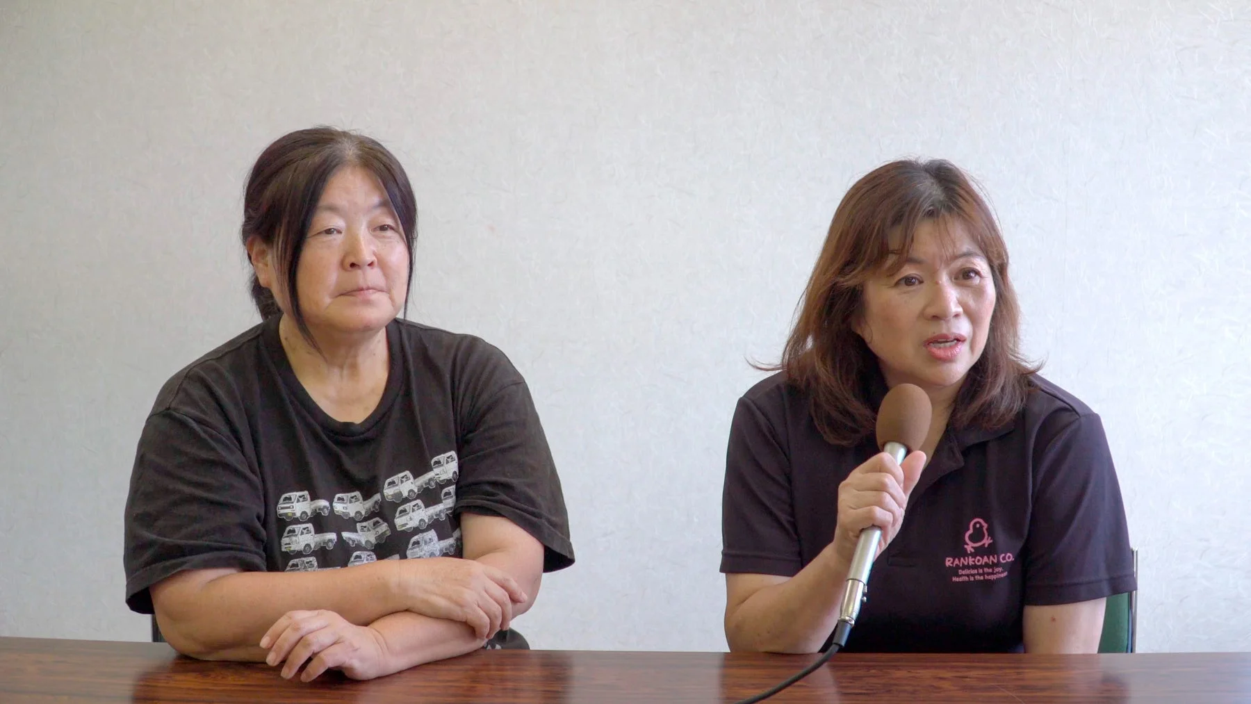 インタビューの様子