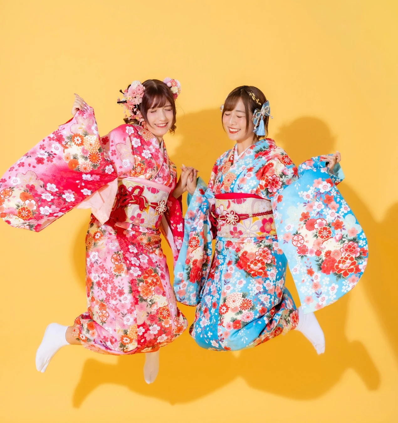 喜びを共有する二人