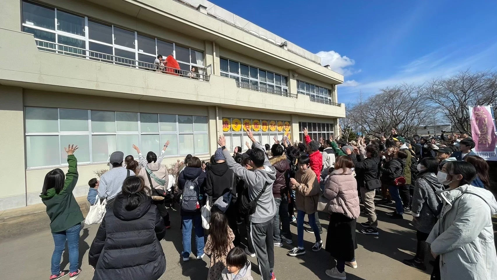 おいもスイーツまきイベントの様子