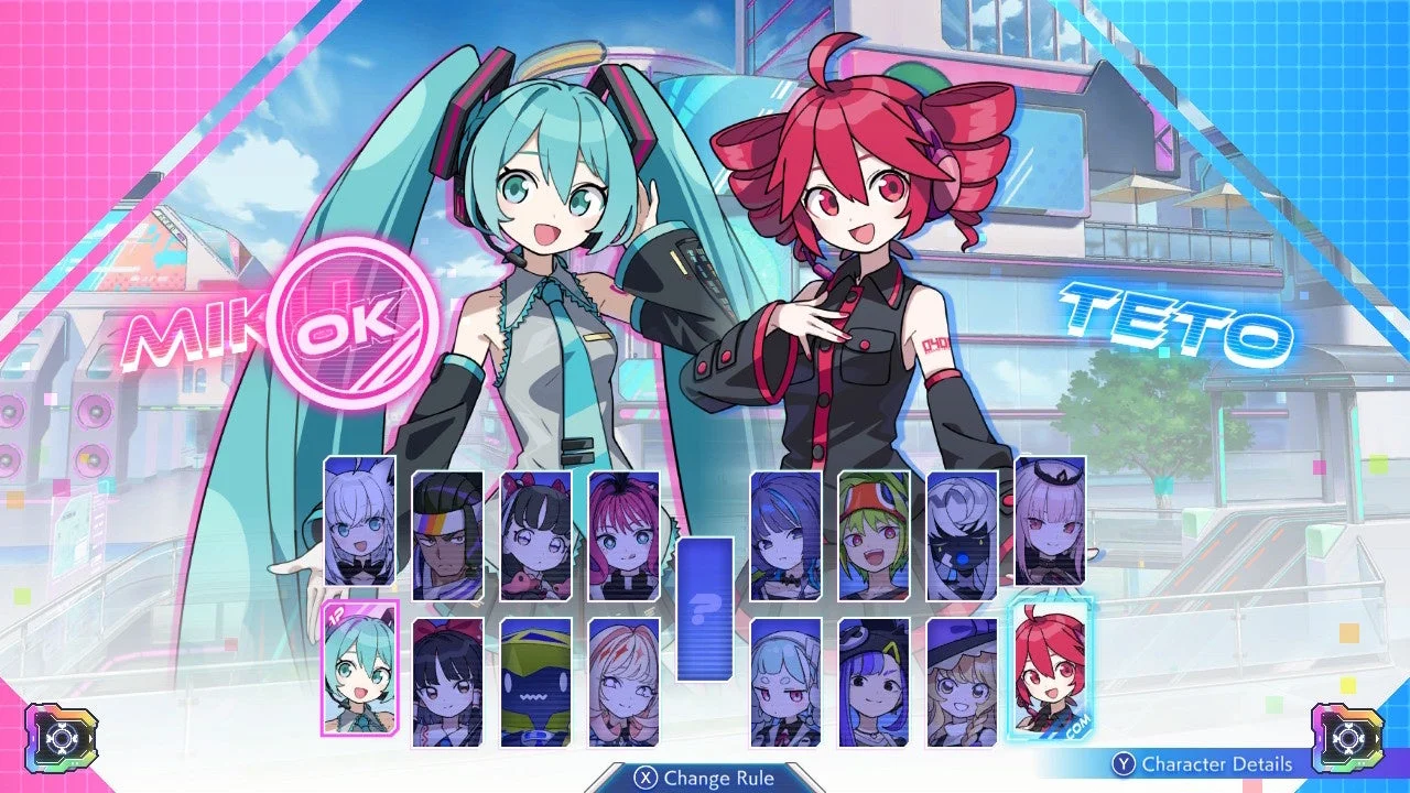 キャラクター選択画面