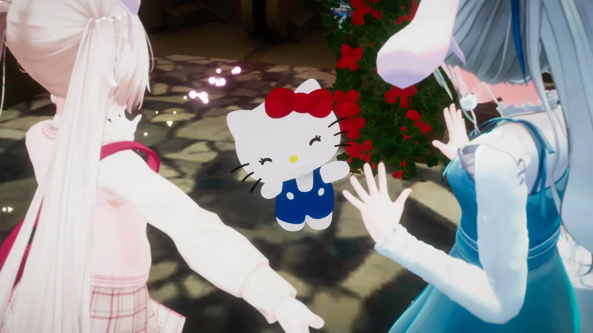 サンリオキャラクターとアバターのグリーティング