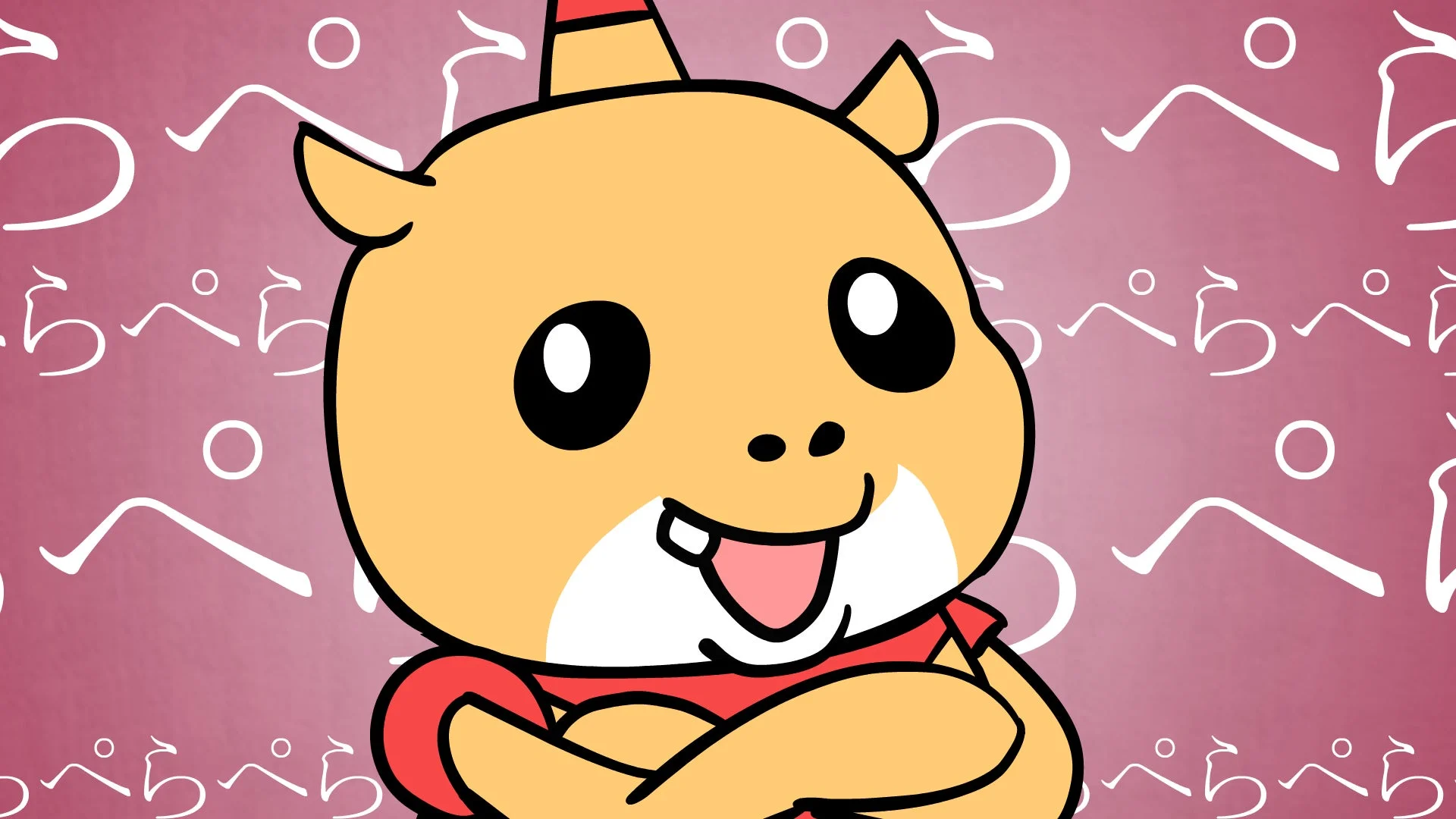 可愛らしい茶色のキャラクター