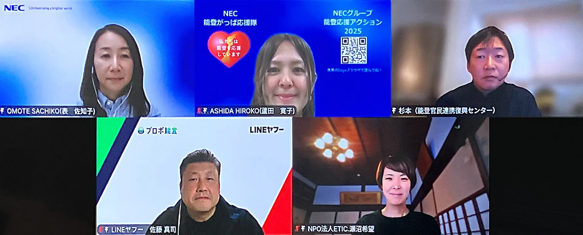 オンライン対話セッションの様子