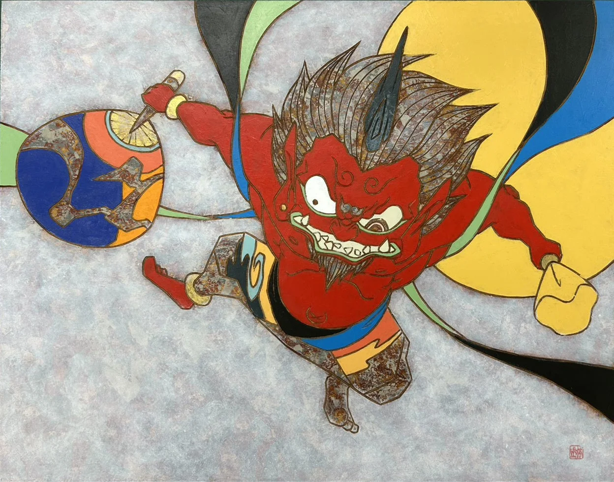瀧下和之氏の鬼の絵画作品