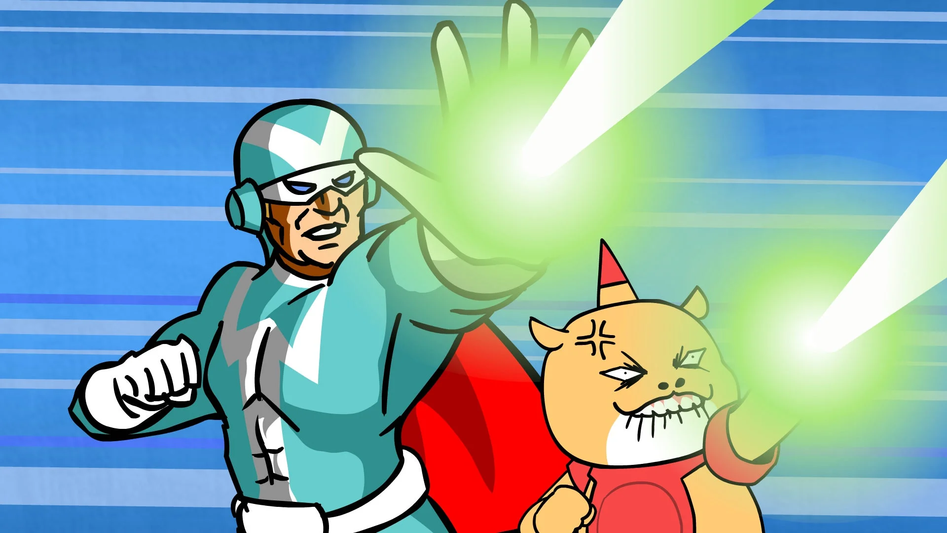 デラックスファイターと動物キャラクター