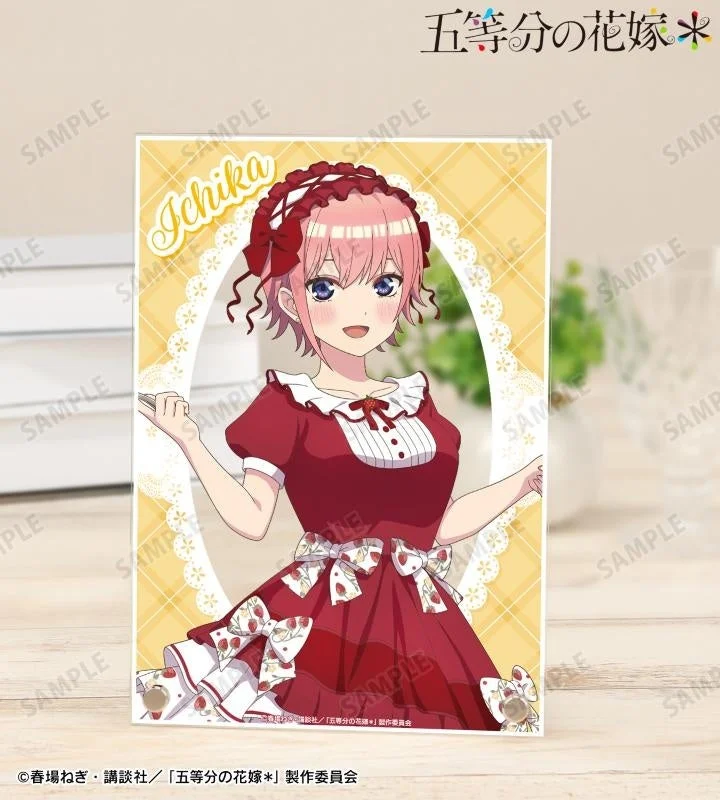 描き下ろし 中野一花 ショートケーキイメージコーデver. A5アクリルパネル