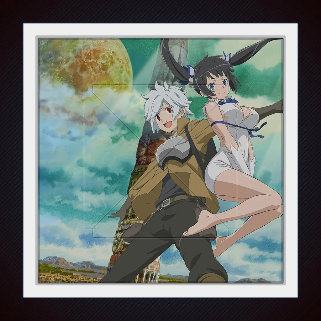 人気アニメ「ダンジョンに出会いを求めるのは間違っているだろうか」のキャラクターが描かれた雀卓