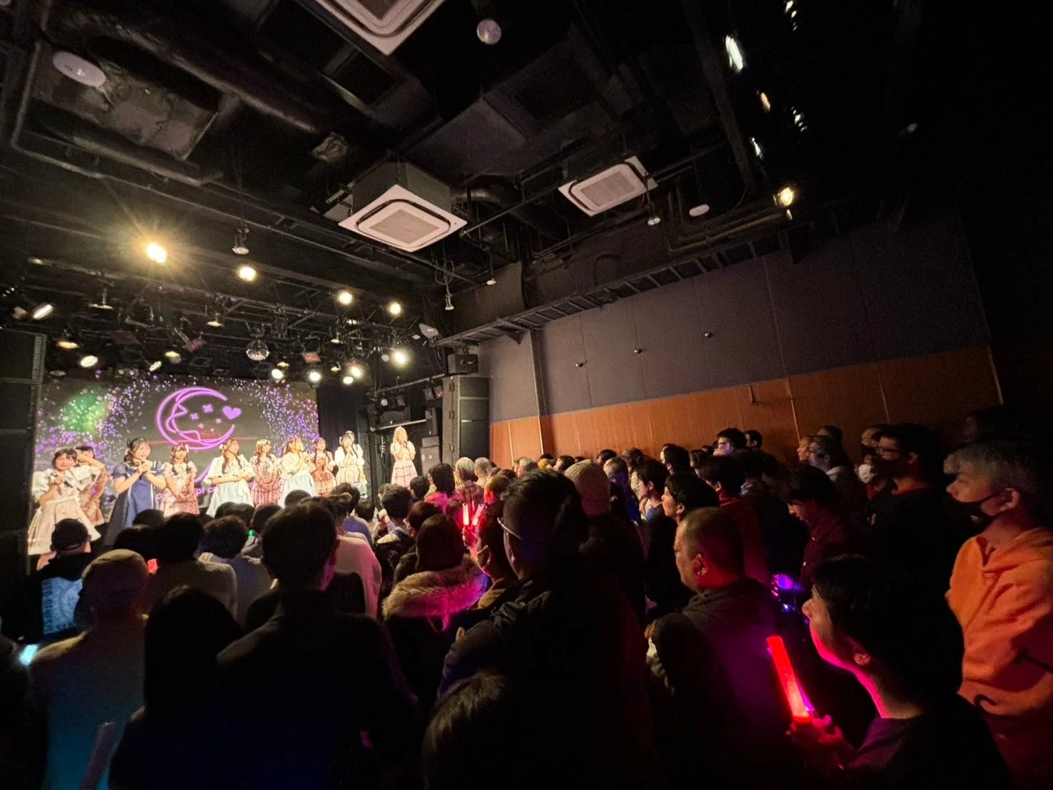 ライブ会場の観客