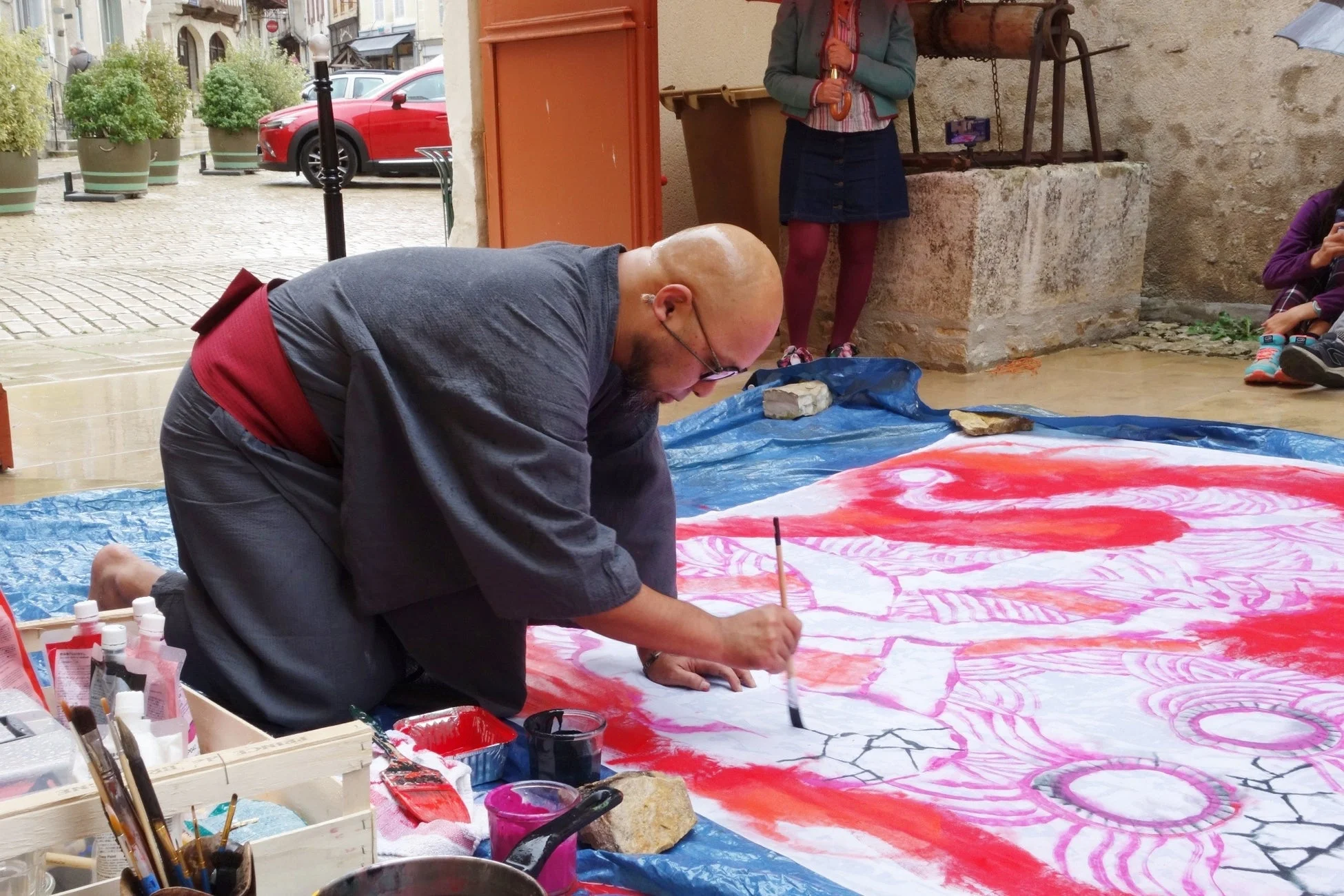 柳生忠平氏によるライブペイント