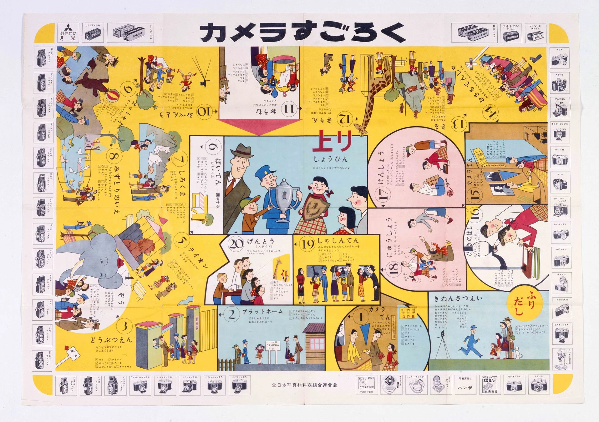 昭和中期の「カメラすごろく」