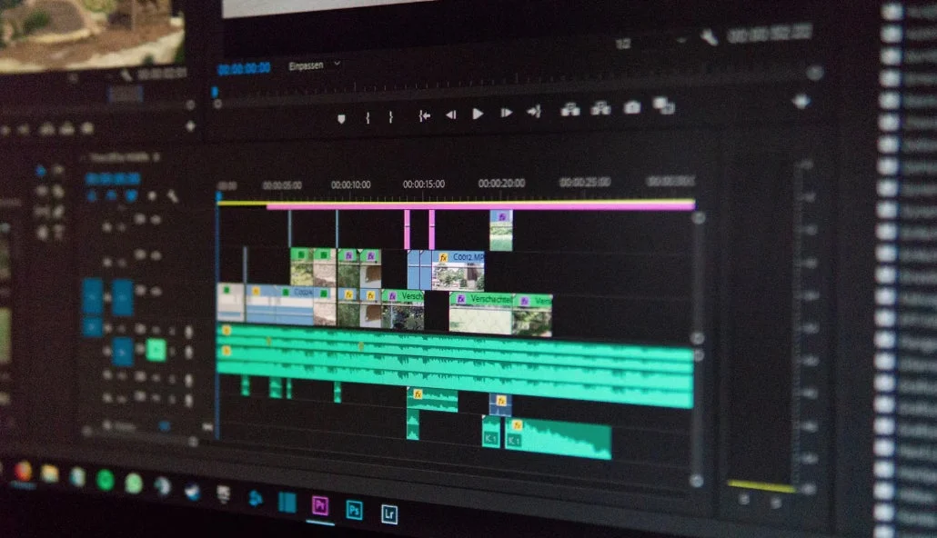 ビデオ編集画面