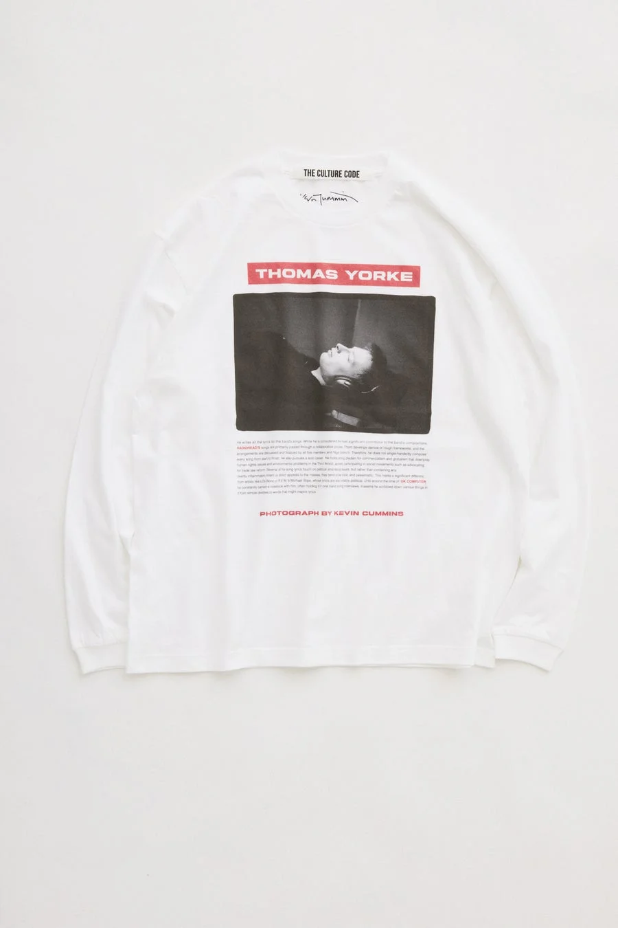 Long Sleeve T-shirt (トム・ヨーク 白)