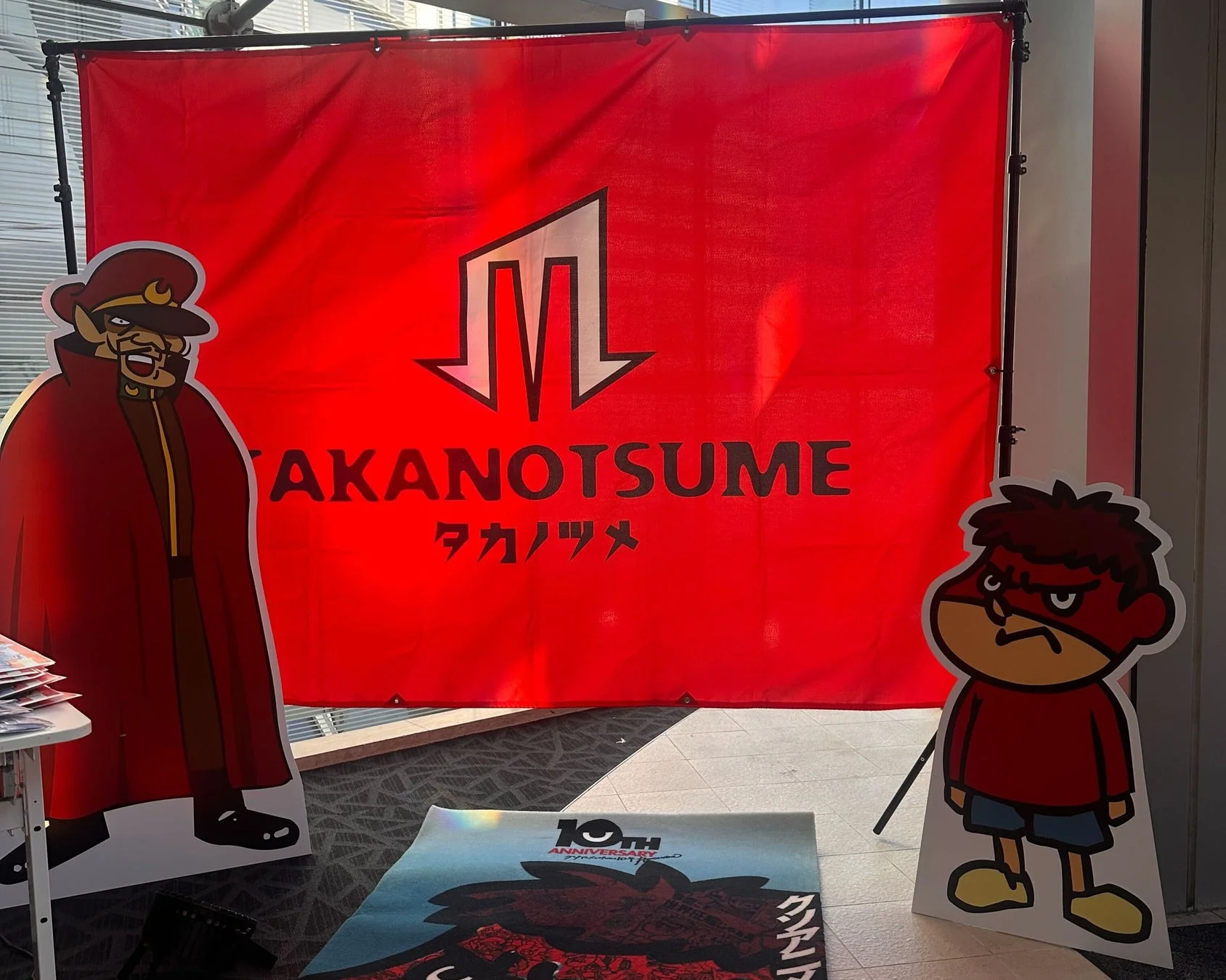 鷹の爪団の等身大パネル展示