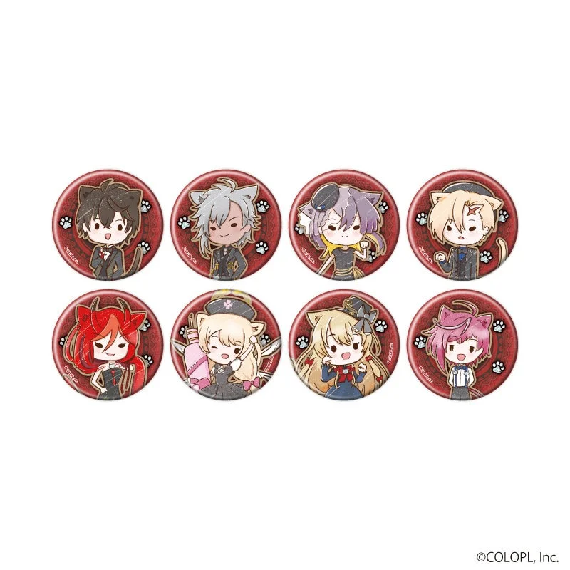 デフォルメ猫耳キャラクターの缶バッジ